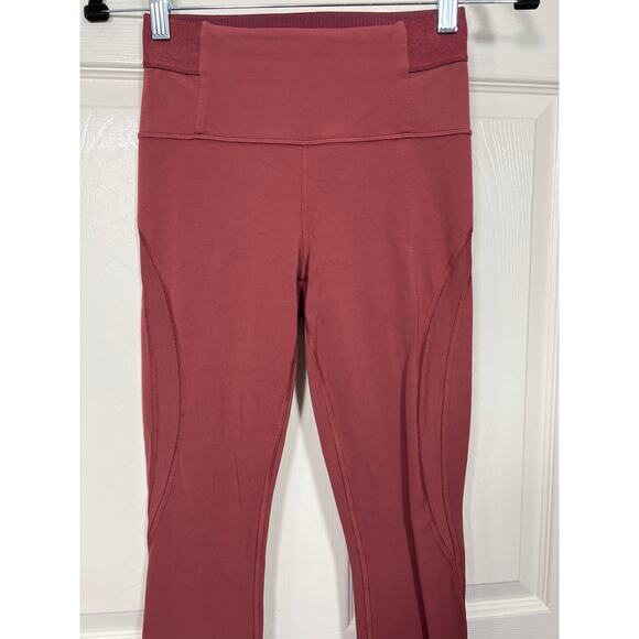 Athleta Aura Heel Tight Legging in Powervita Red Mesh Women's XS Barre Studio - Picture 2 of 11